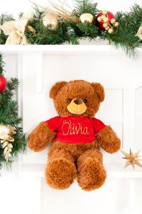 personalised christmas teddy bear
