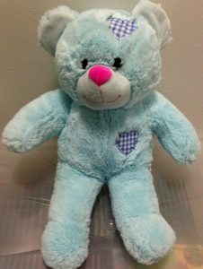 personalised recordable teddy blue