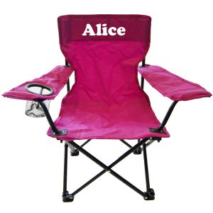 camp chair child pink