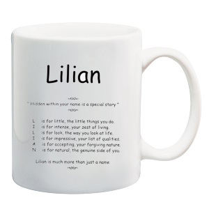 Name Initials Poems on a Mug