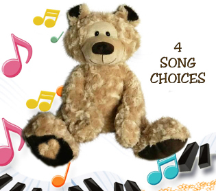 personalised singing teddy bear